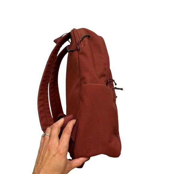 Burgundy Unisex Everlane Backpack - Picture 3 of 10